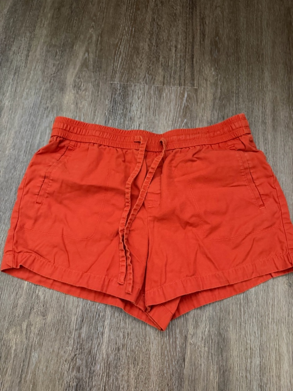 LOFT Orange Drawstring Shorts